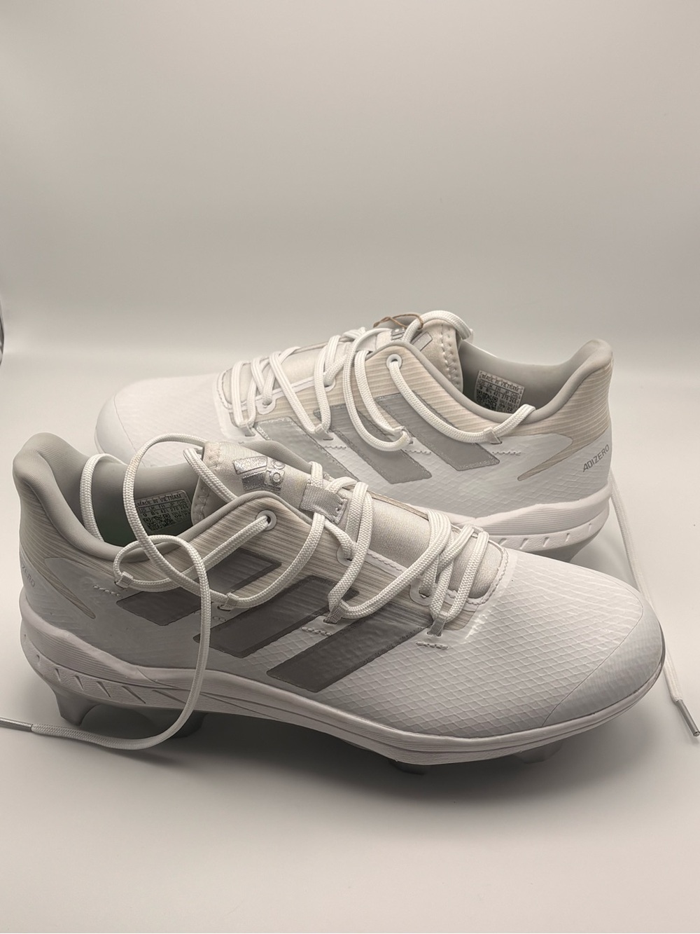 NWT Adidas Adizero Afterburner 8 Pro TPU Baseball Cleats Men's 9 White FZ4225